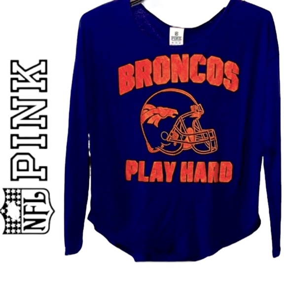 PINK ➕VICTORIAS SECRET NFL COLLECTION Denver Broncos Top - Picture 3 of 5